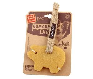 GiGwi Sausage Gum Gum Dog With Help Rope & Strap - Big Pig