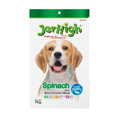 JerHigh Real Chicken Meat Stick Spinach