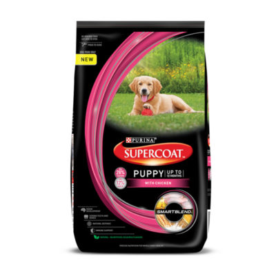 Purina Supercoat All Breed Puppy with Chicken, Buy Purina Supercoat Puppy All Breed with Chicken, Purina Supercoat Puppy All Breed with Chicken Meat Dry Dog Kibble Food, Nestle Purina Supercoat Puppy All Breed Chicken