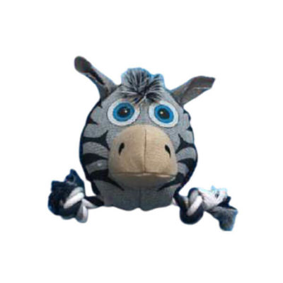 Nutrapet Fluff & Tuff Toys – Zebra Face