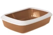 Savic Iriz Cat Litter tray+Rim Nordic Brown 17 inches